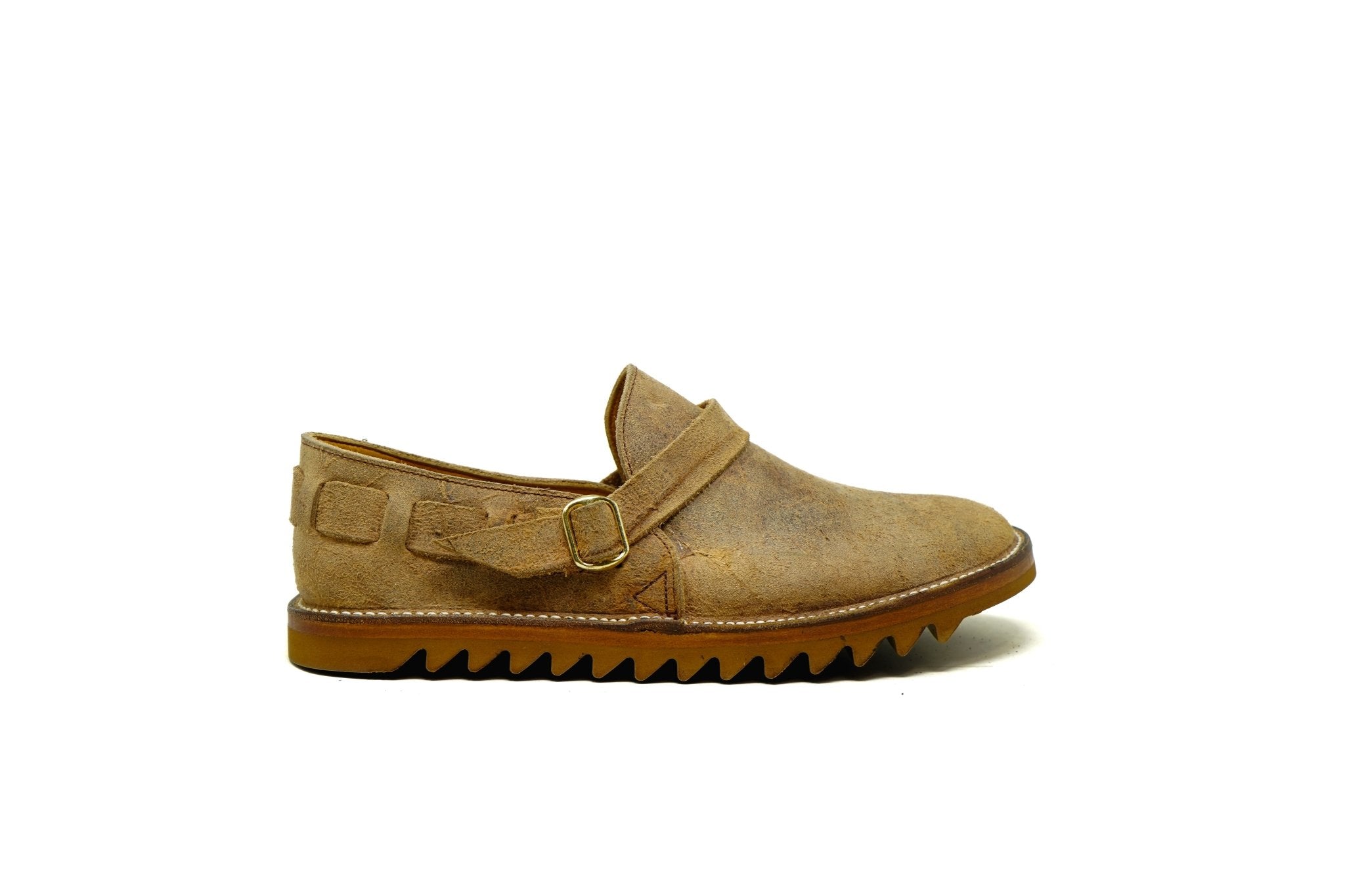 Otzi Sandal/Shoes Waxed Suede Camel- Slip On – Unmarked