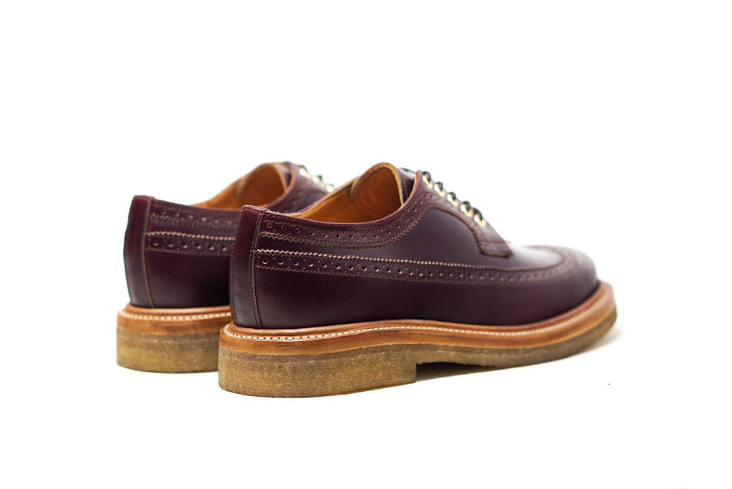 Concho Long Wing Brogues Cherry - Unmarked