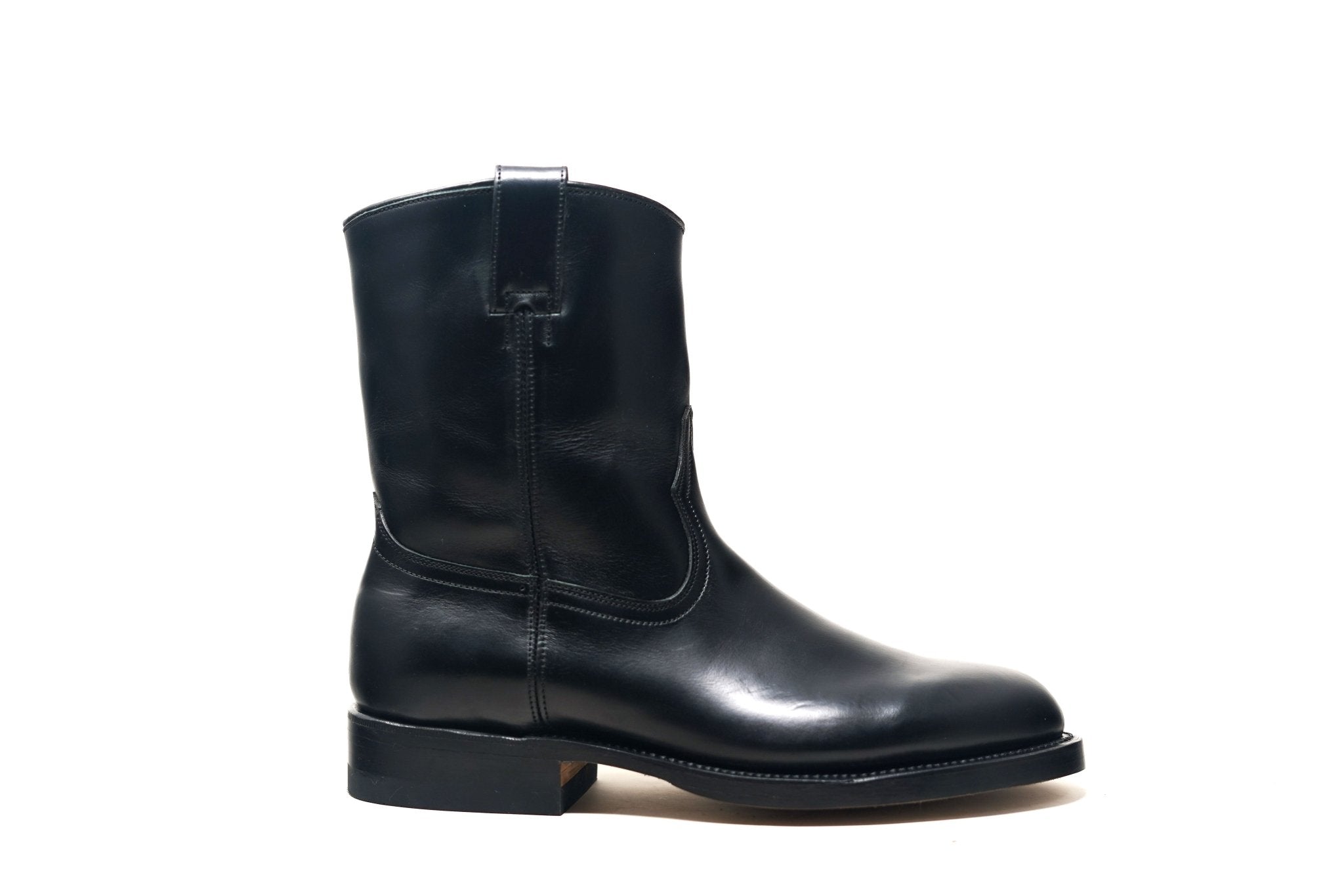 Roper Cherry: Western Pull-Up Leather Boots – Unmarked