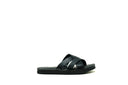 Leather Slides Black Bison