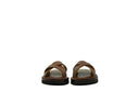 Leather Slides Tan Bison