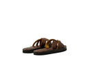 Leather Slides Tan Bison