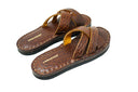 Leather Slides Tan Bison