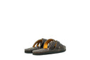 Leather Slides Cognac Bison