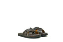 Leather Slides Cognac Bison
