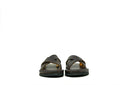 Leather Slides Cognac Bison