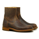 Zip Boot Vintage Rust