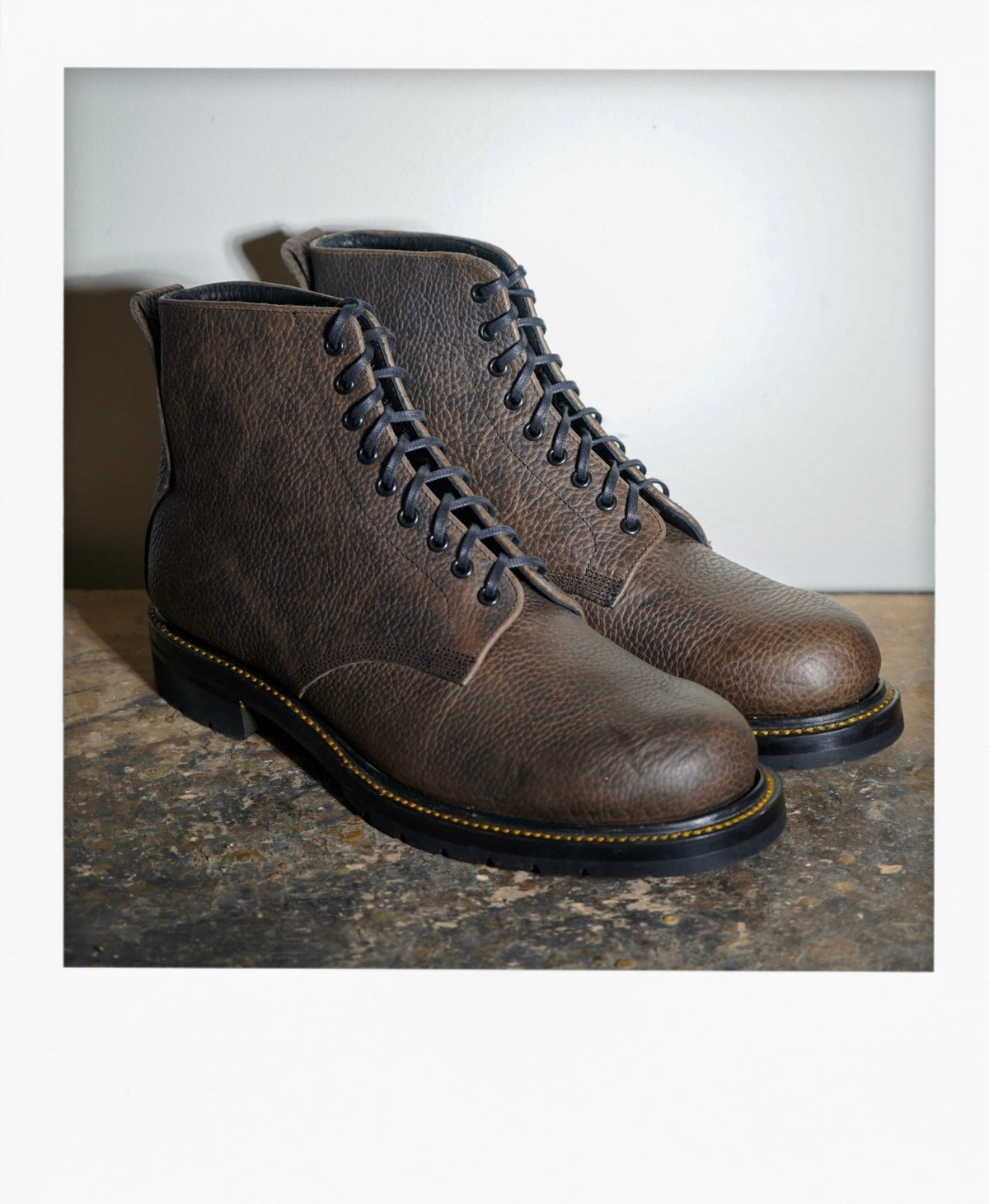 Classy Leather Dress Boots - All Purpose Antique Gray Bison