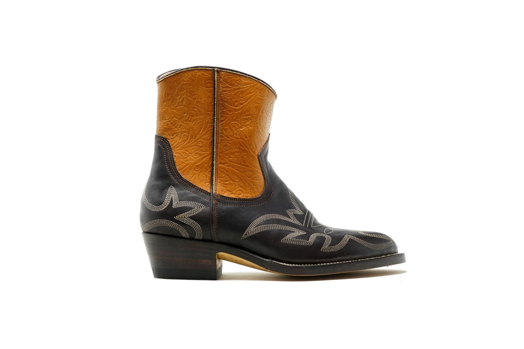 Ava Boots Floral/Brown - Unmarked