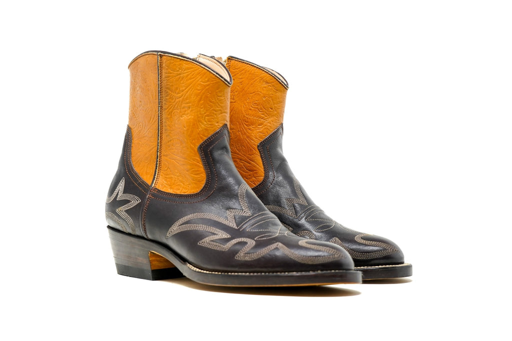 Ava Boots Floral/Brown - Unmarked