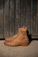 DB Hunter Cap Toe Waxed Suede Camel - Unmarked