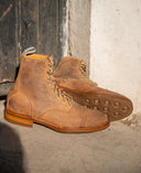 DB Hunter Cap Toe Waxed Suede Camel - Unmarked