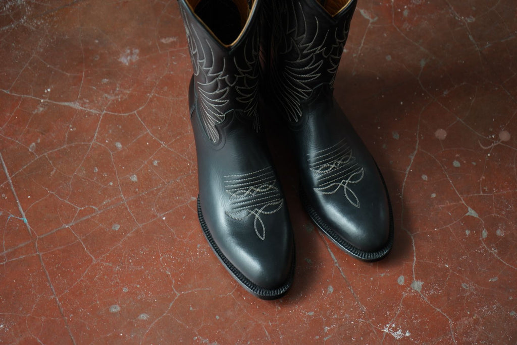 Cowboy work boots black sale