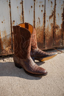 Durango Boots V4 Dark Brown In Crocodile - Unmarked