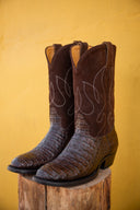 Durango Boots V4 Dark Brown In Crocodile - Unmarked