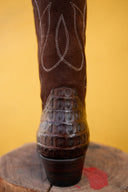 Durango Boots V4 Dark Brown In Crocodile - Unmarked