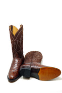 Durango Boots V4 Dark Brown In Ostrich - Unmarked