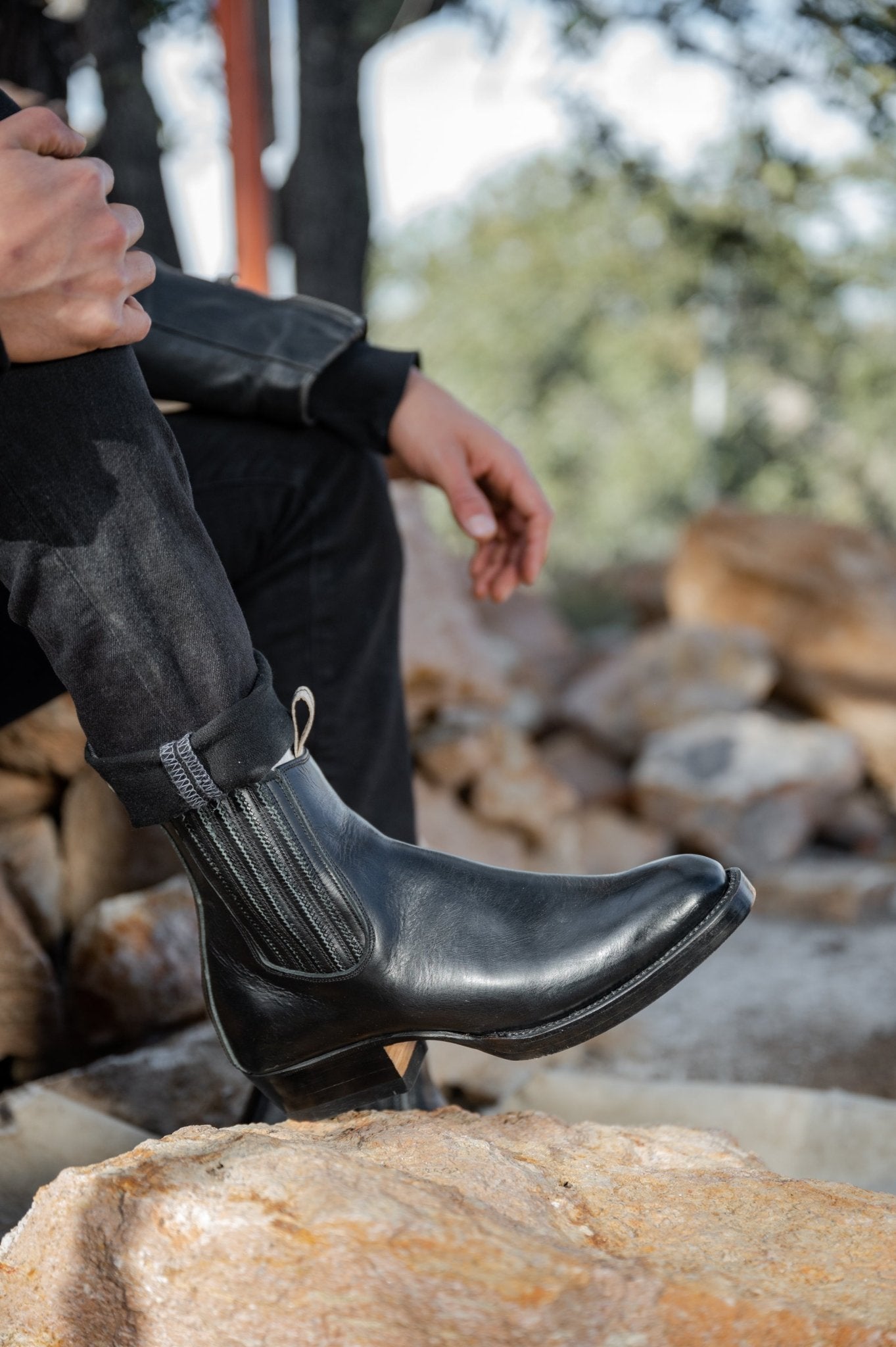 Handcrafted Mexican Western Boot - El Torino Black – Unmarked