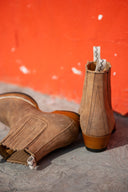 El Torino Boots Waxed Suede Camel - Unmarked