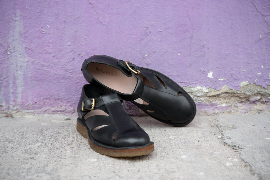 Italian Gurkha Sandals Black - Unmarked