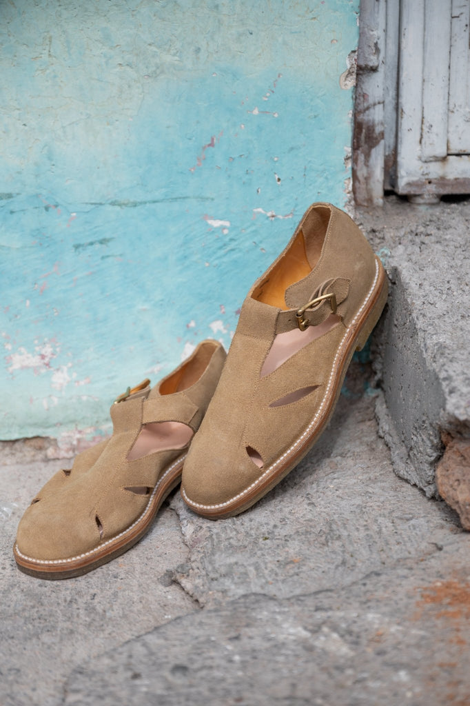 Italian Gurkha Sandals Dark Sand - Unmarked