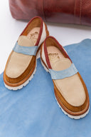Jack Penny Loafers Rust & Denim - Unmarked