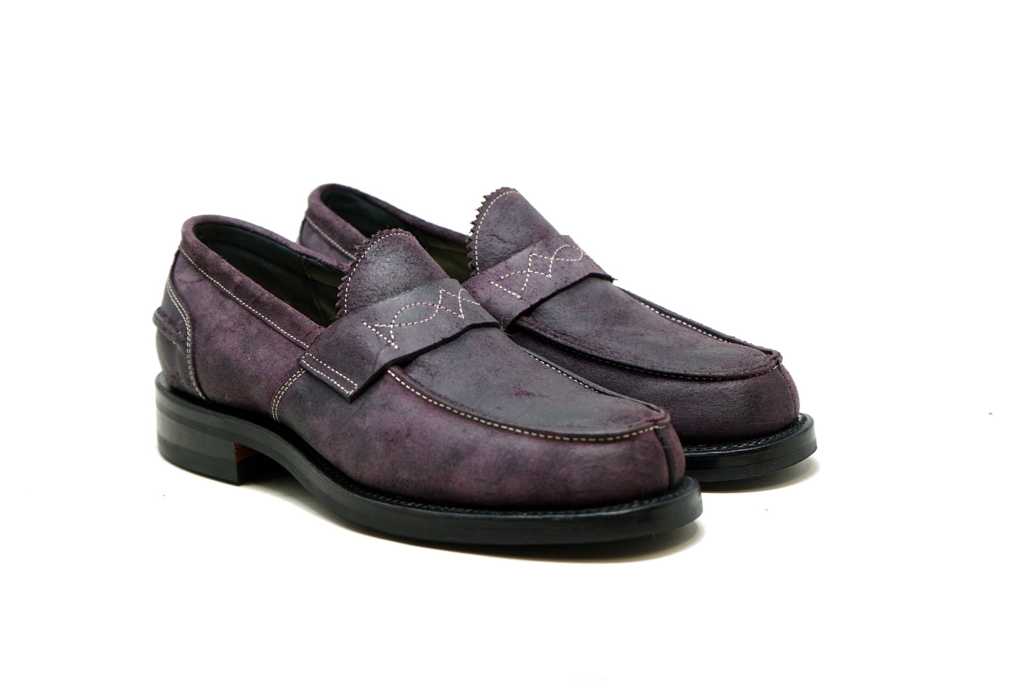 Western Penny Loafers Carmenere CF Stead - Dainite Studded Outsole
