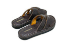 Leather Slides Cognac Bison - Unmarked