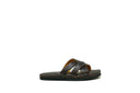 Leather Slides Cognac Bison - Unmarked