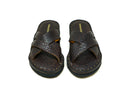 Leather Slides Cognac Bison - Unmarked
