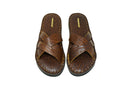 Leather Slides Tan Bison - Unmarked
