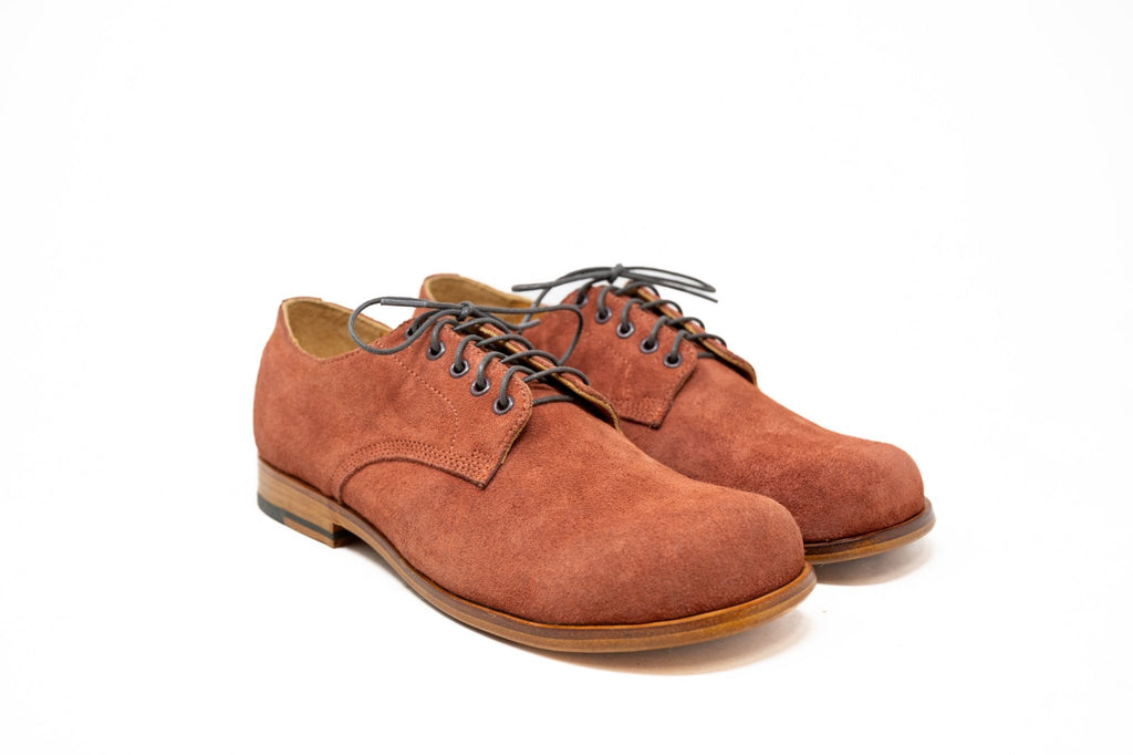 Masa Derby Shoes Terracota Suede - Unmarked
