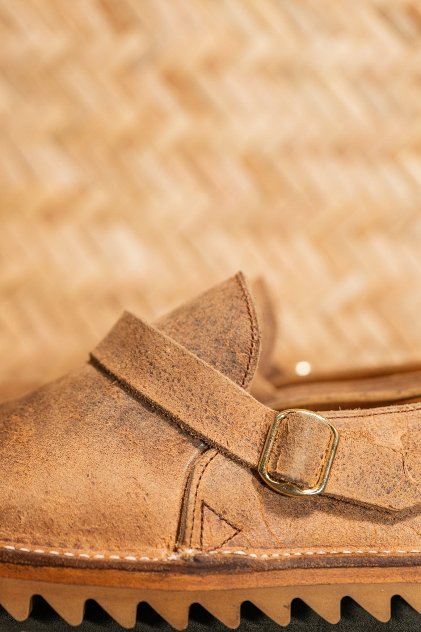 Otzi Sandal/Shoes Waxed Suede Camel- Slip On – Unmarked