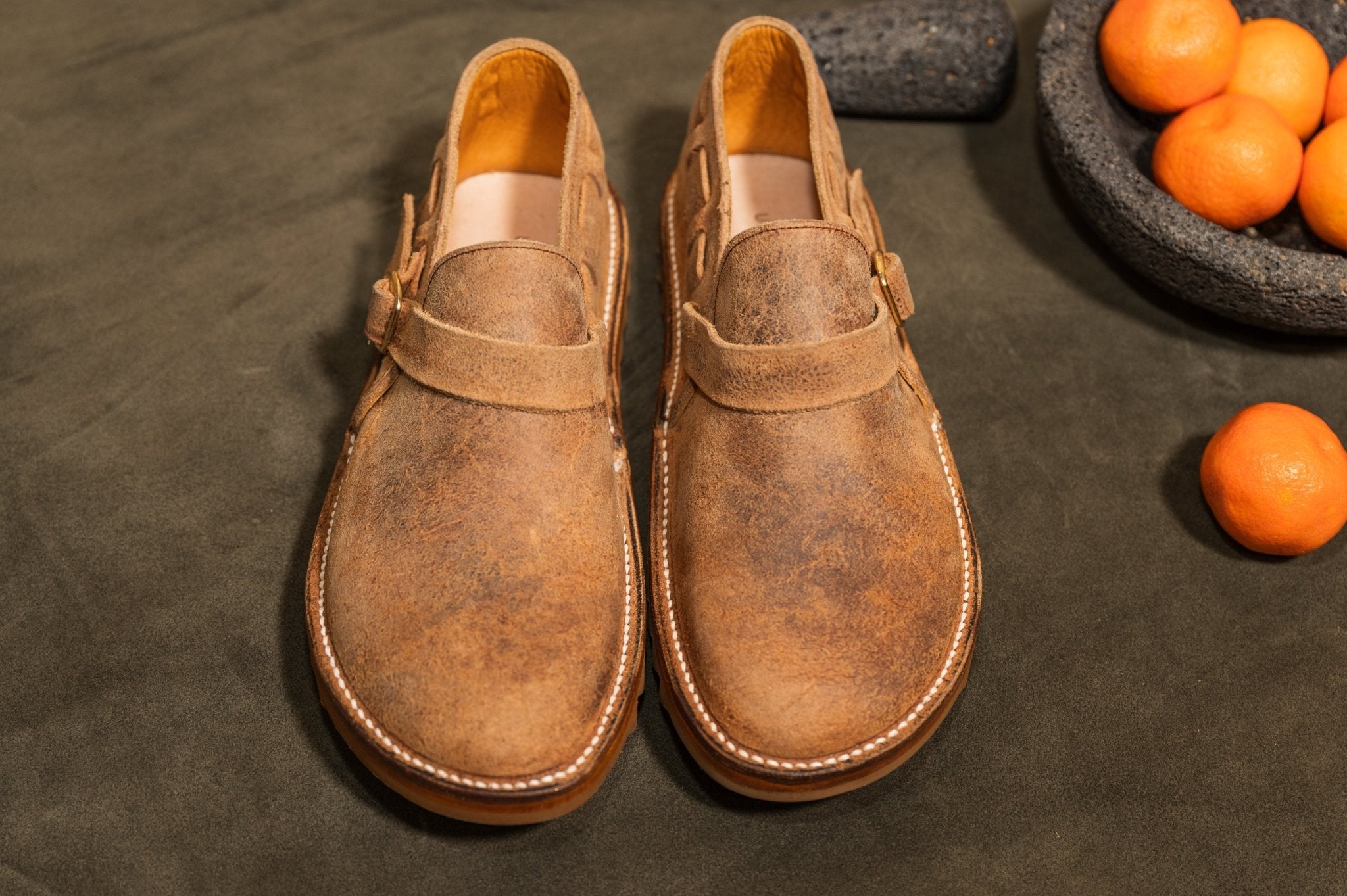 Otzi Sandal/Shoes Waxed Suede Camel- Slip On – Unmarked