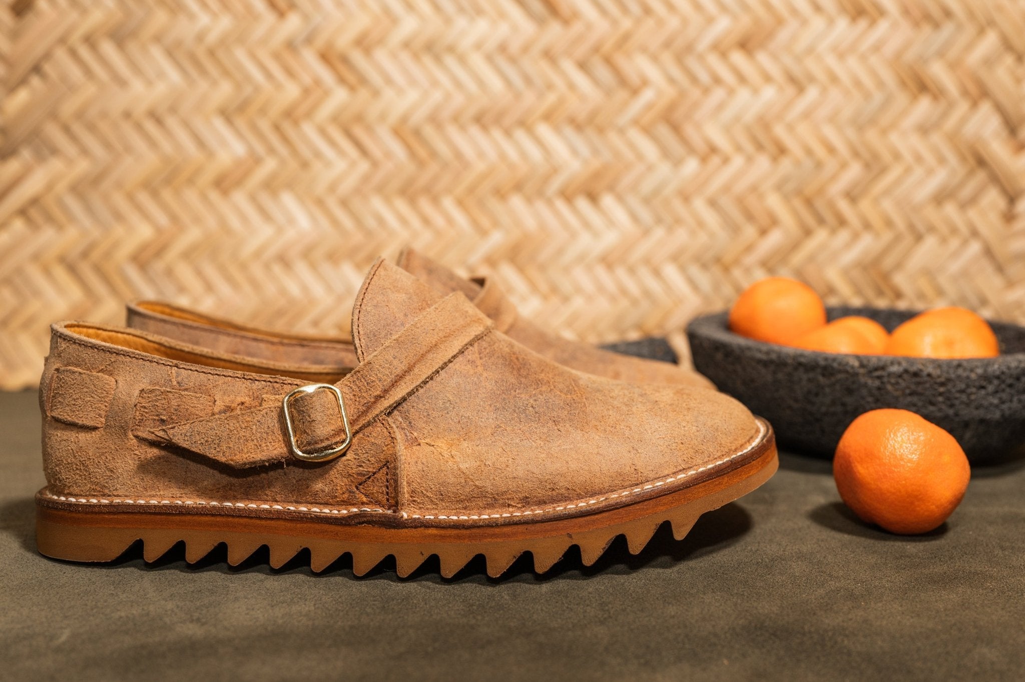 Otzi Sandal/Shoes Waxed Suede Camel- Slip On – Unmarked
