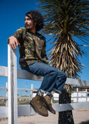 Plain Toe DB HUNTER Olive Suede - Unmarked