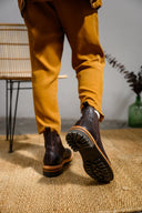 Chelsea Brown Bull Hide Shoulder - Unmarked