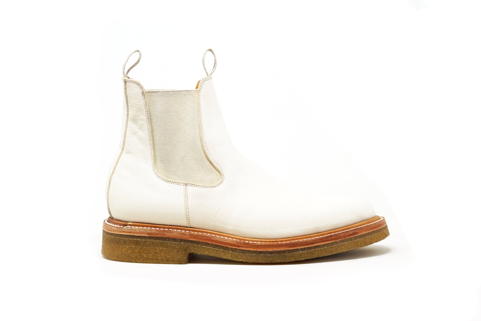 White suede chelsea boots cheap