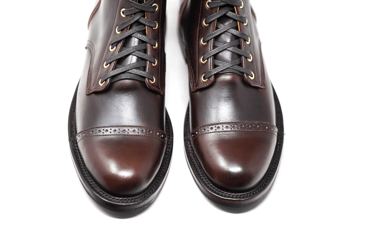 Mexican Heritage Leather Boot - DB Hunter Cap Toe Full Brown CXL – Unmarked