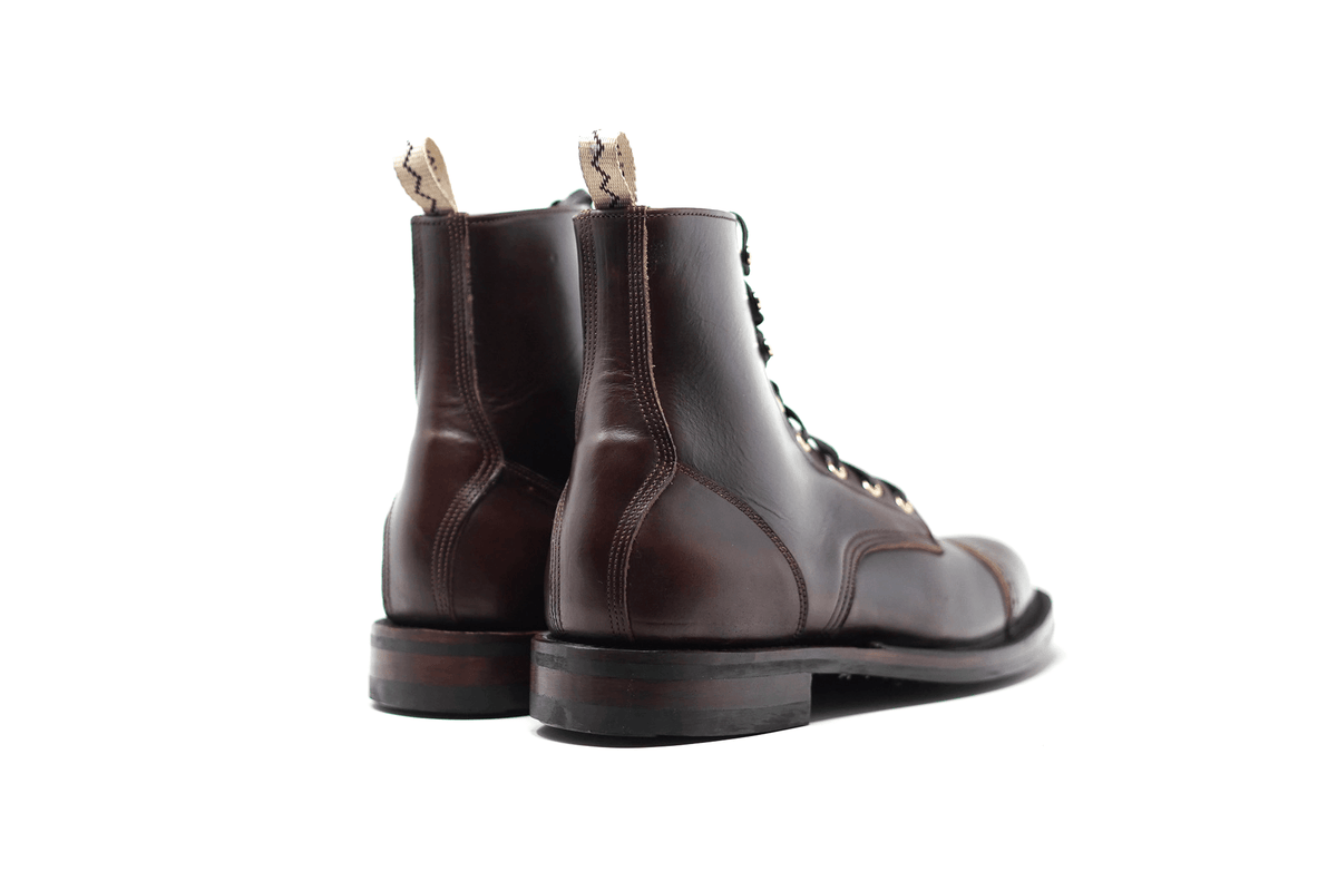 Mexican Heritage Leather Boot - DB Hunter Cap Toe Full Brown CXL – Unmarked