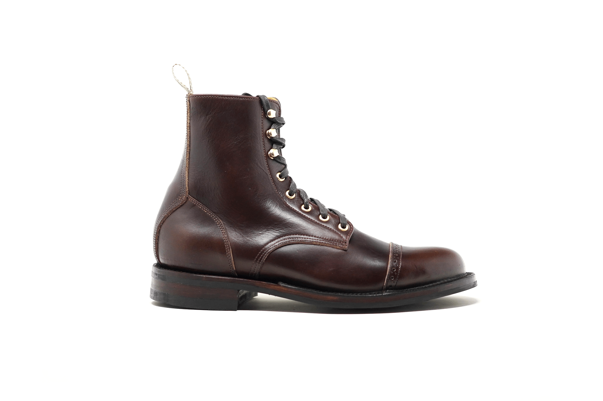 Mexican Heritage Leather Boot - DB Hunter Cap Toe Full Brown CXL – Unmarked