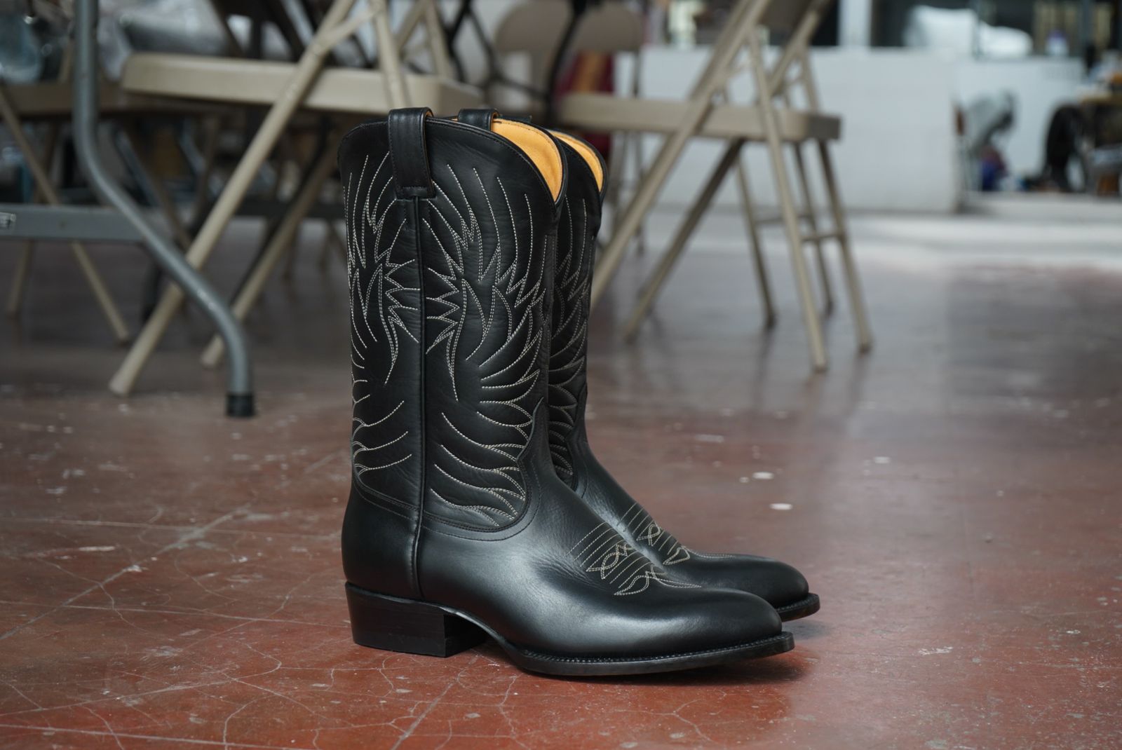 Mexican Handcrafted Western Boots Durango Boots Black V2. Unmarked