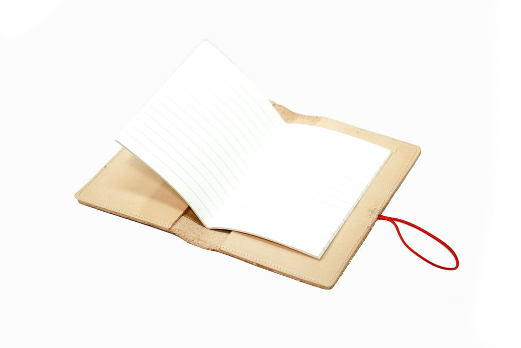 Leather Notebook Holder Veg Tan - Unmarked
