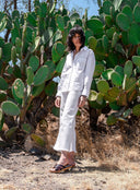 Leather Slides Puffy Insole US8 - Unmarked