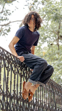 Leather Slides Puffy Insole US8 - Unmarked