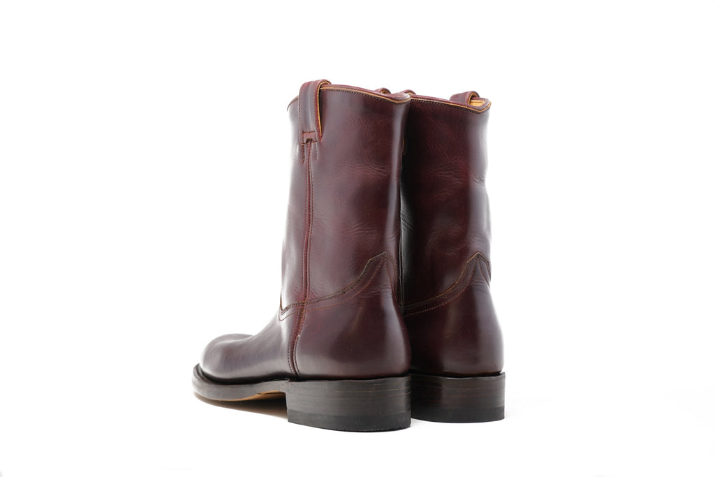 Roper Cherry Western Pull Up Leather Boots Unmarked